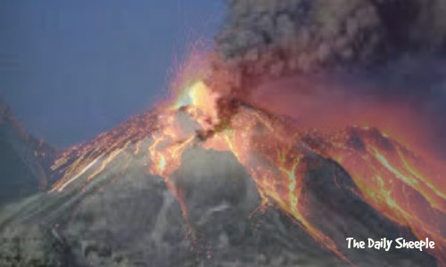Astonishing eruption of Mexico’s Colima volcano captured on webcam  Superimposed-volcano