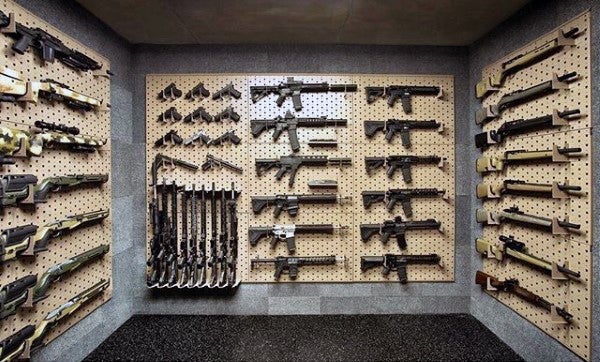 100 gun room Clean-gun-room-design-ideas-with-wall-shelves