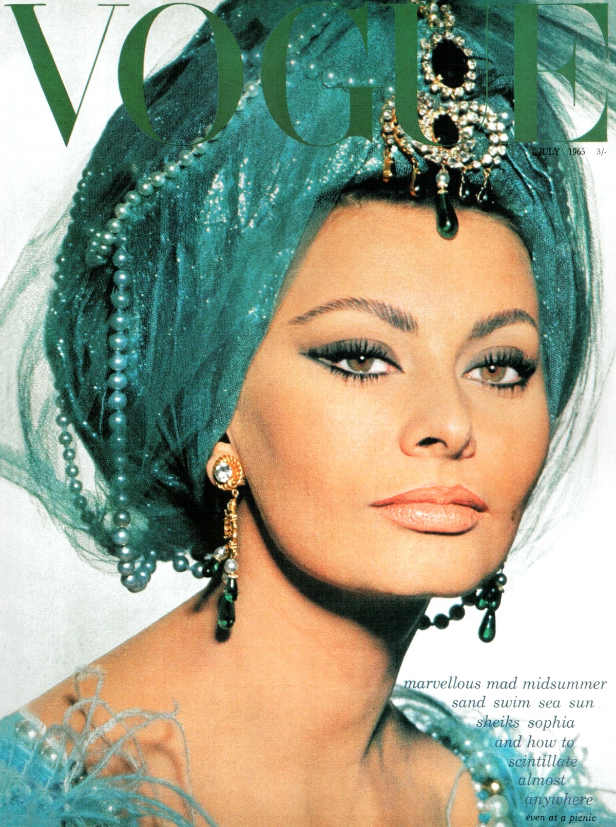 Famosas que fueron reinas de belleza 1965_July_Sophia_Loren_by_David_Bailey