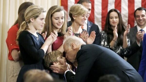 Former Joe Biden Secret Service Agent: We Had to Protect Women From Him, ‘Weinstein Level Stuff’  Biden-kissing-600x338