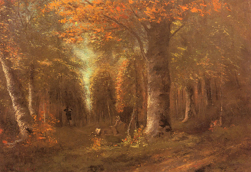 Foliage Gustave-Courbet-Forest_in_Autumn