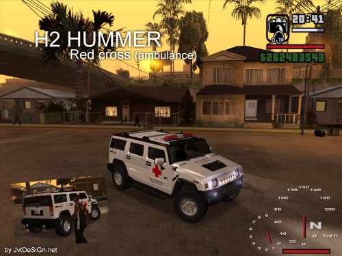 GTA San Andreas AMG Hummer H2 Ambulans Sa71_h2_redcross