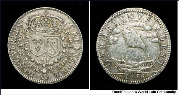 Moneda francesa 1.656 objeto en el cielo Coin_003