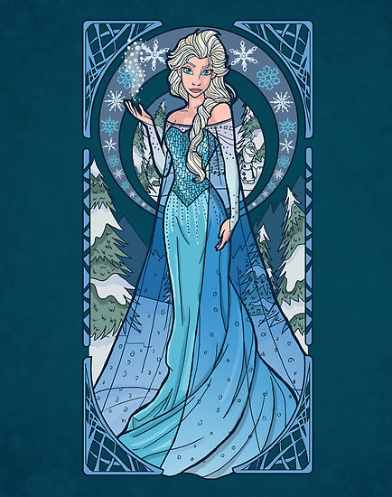 Fan-arts de La Reine des Neiges (trouvés sur internet) - Page 18 Elsa-nouveau