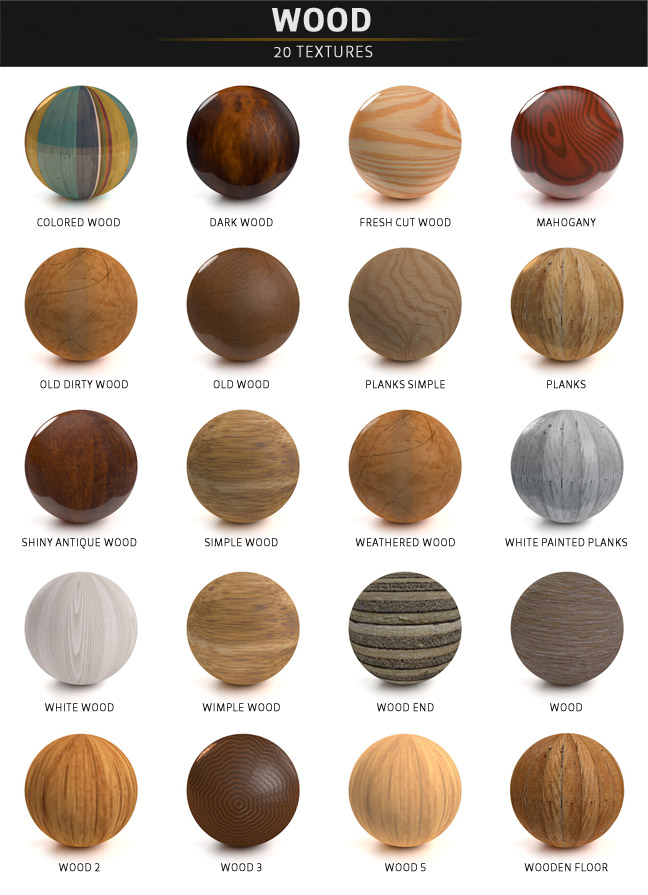 The Pixel Lab  Materials for Cinema 4D اكثر من 500 ماتيريال Wood