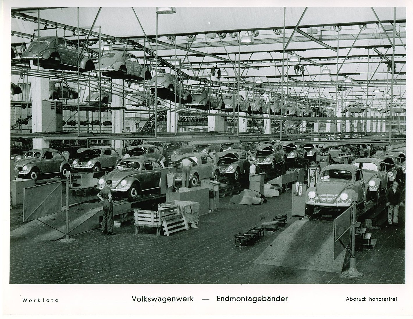  Welcome to Wolfsburg in 1973 Beetle_production_line2