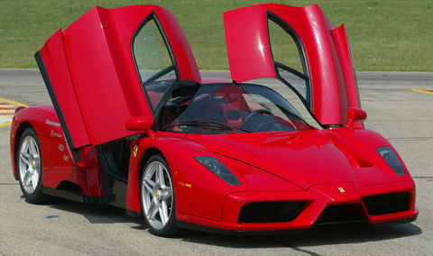 World Fastest Cars Ferrari-enzo-doors-open-front-view-thumbnail