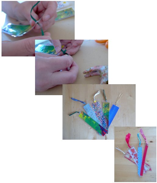 اعمال فنية بالورق والمقص 2014 Decorated-ribbon-bookmark-project-5
