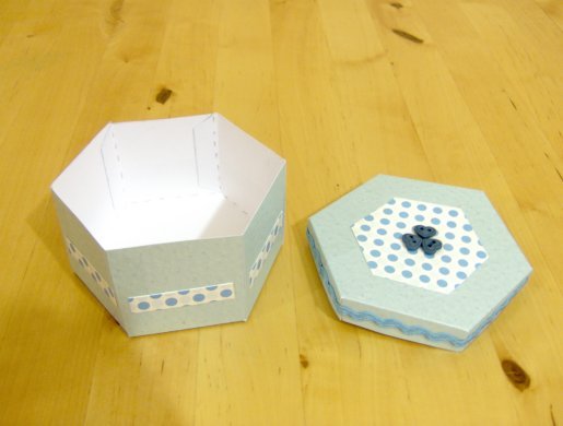 أشغال يدوية بالمقص والورق تهبل صور أفكار كتير Hexagon-box-6c