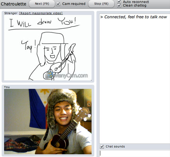 Screenshots hilárias do Chat Roulette Chatrouletteiwilldrawyou