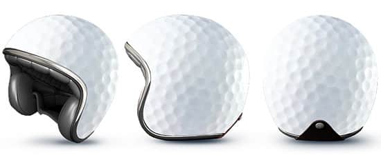 خوذات دراجات مجنونة ومبتكرة  Golf-ball-helmet