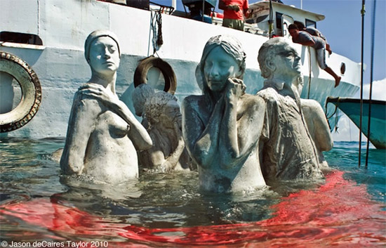 متحف تماثيل تحت الماء  Underwater-sculptures1