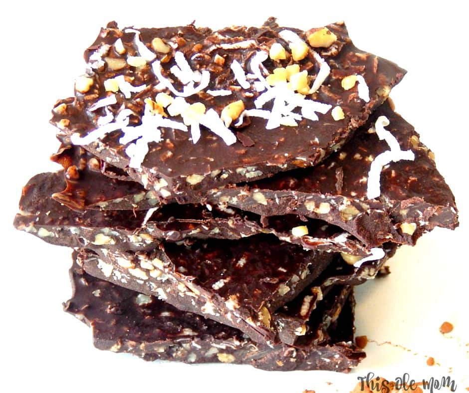 GOOD FOR YOU “COCONUT OIL” CHOCOLATE BARK The-Best-Good-For-You-Coconut-Oil-Chocolate-Bark-Ever