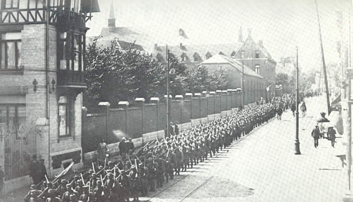 Avancées des troupes Ruedehesbaye8-1914