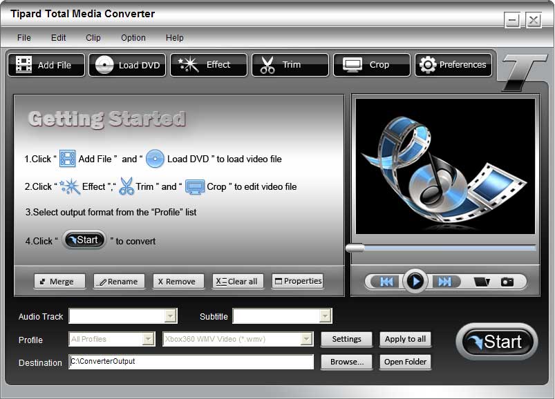 Tipard Total Media Converter 4.2.16 لتحويل واضافه تاثيرات واستخراج الصوت من الفيديو Total-media-converter