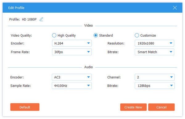 How to Convert or Rip Blu-ray Disc ? Settings-mpeg4