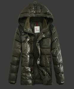 2014 جديد! Moncler Virgile رجل إلى أسفل جاكيتات مقنع الجيش الأخض