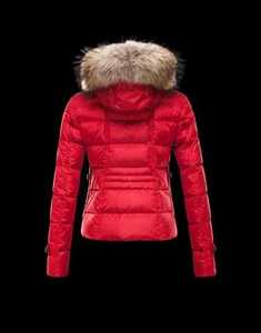 2014 جديد! Moncler Bryone أسفل سترات للنساء الأحمر