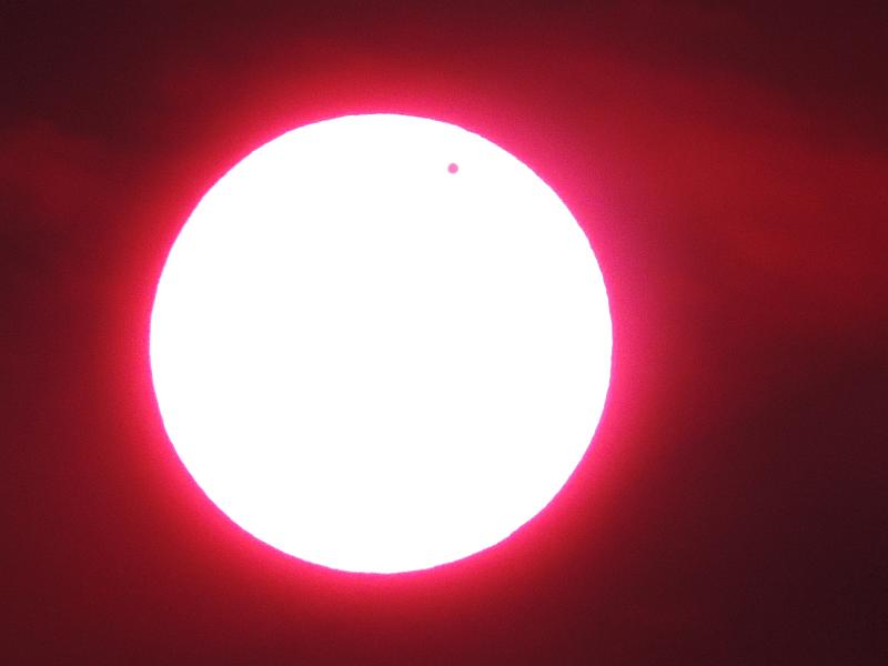 SOLAR eclipse of VENUS 06.06.2012 with  NIKON P510 Vs22