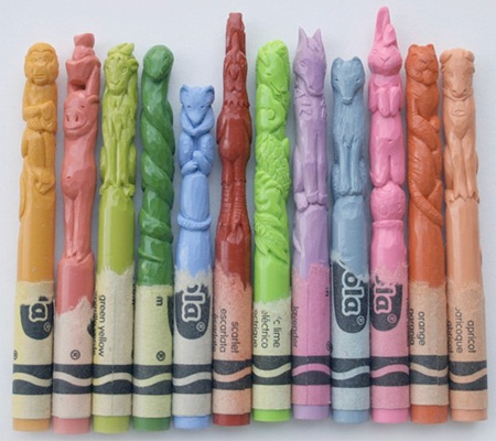 فن النحت على اقلام الرصاص Crayons02