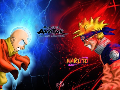 ¡Pasa la imagen! Aang-vs-naruto