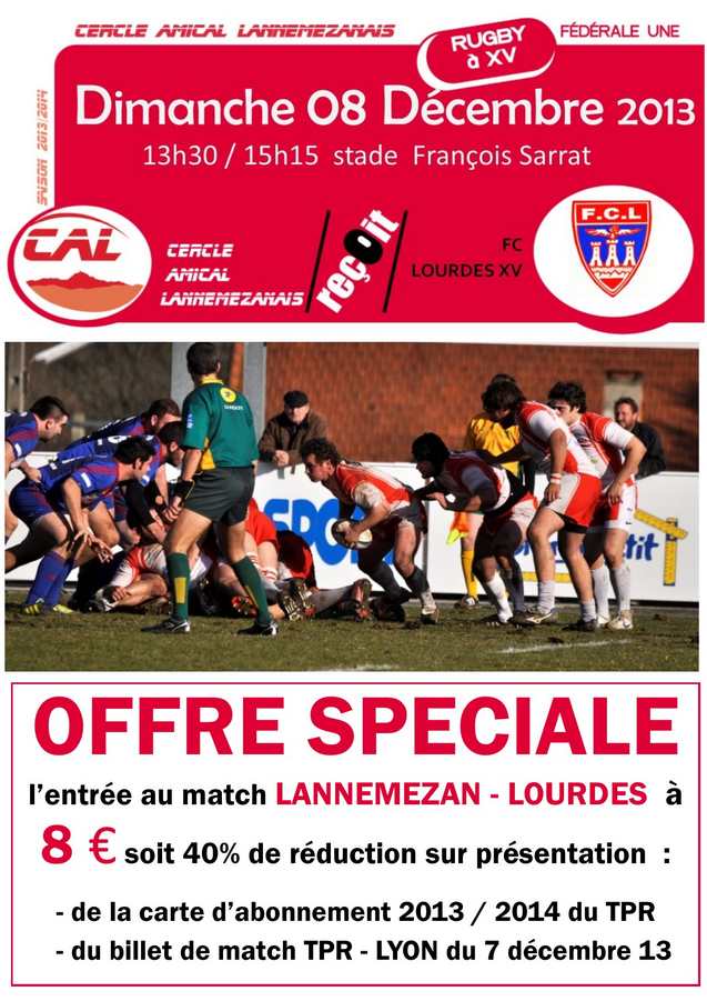 Tarbes - Lyon Affiche_tpr