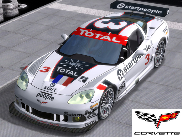 Voitures Par Manches Corvette-C6R-Main