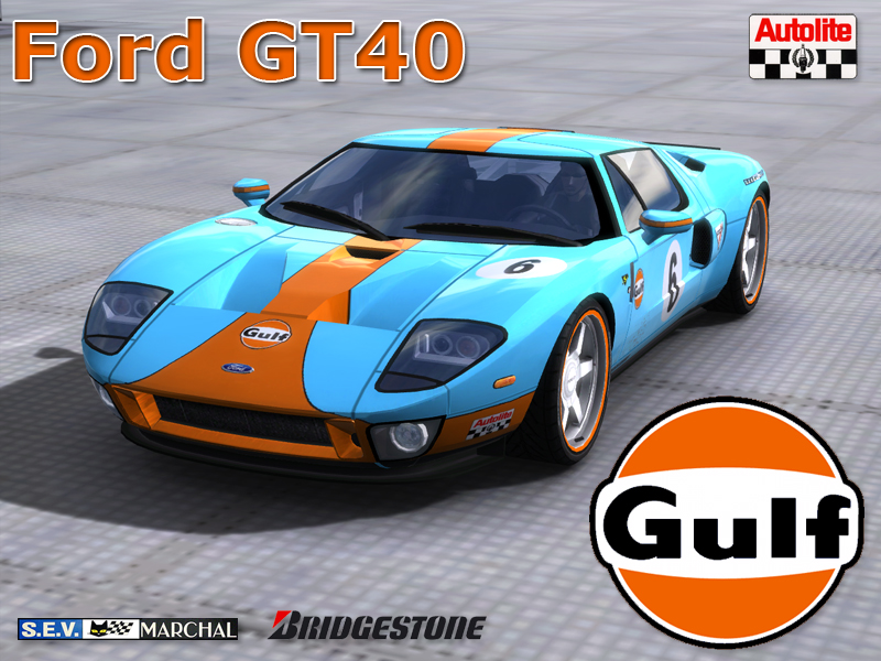 Mercedes de toutes les couleurs - Page 8 Gt40_gulf