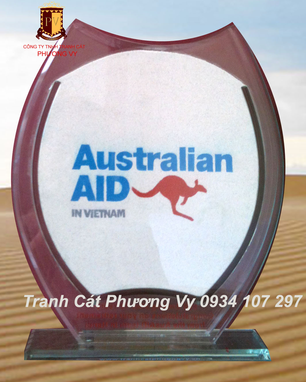 Làm tranh cát logo công ty, doanh nghiệp - Tranh cát biểu tượng Tranh-cat-bieu-tuong-logo-australian-aid-in-vietnam-