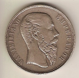 1 Peso. México. 1866 50Cents_Max_Rev