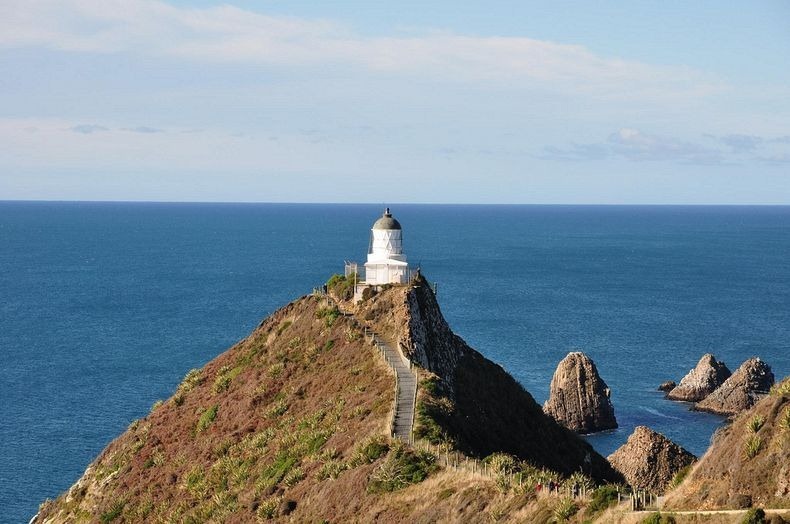 منارة فوق الصخور في نيوزيلاندا Nugget-Point-Lighthouse-New-Zealand-5
