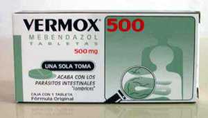 Mebendazol discontinuado en Estados Unidos Vermox