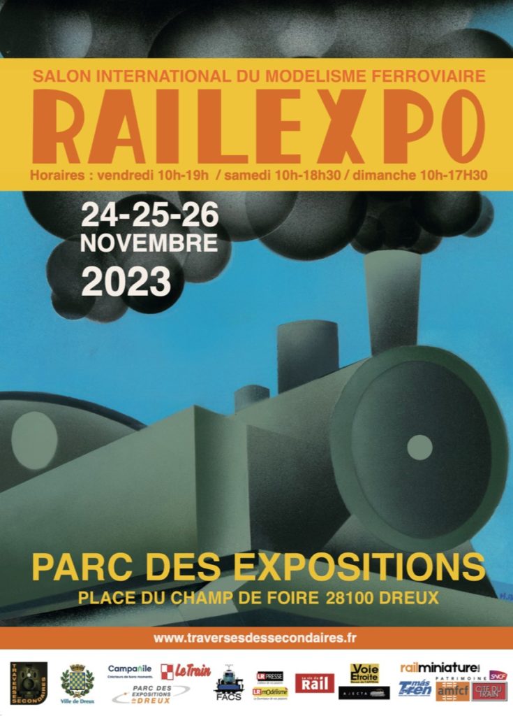 DREUX (28 EURE ET LOIRE) Salon RAILEXPO du 24 au 26 Novembre 2023 ... Vignette-visuel-Railexpo-23-735x1024