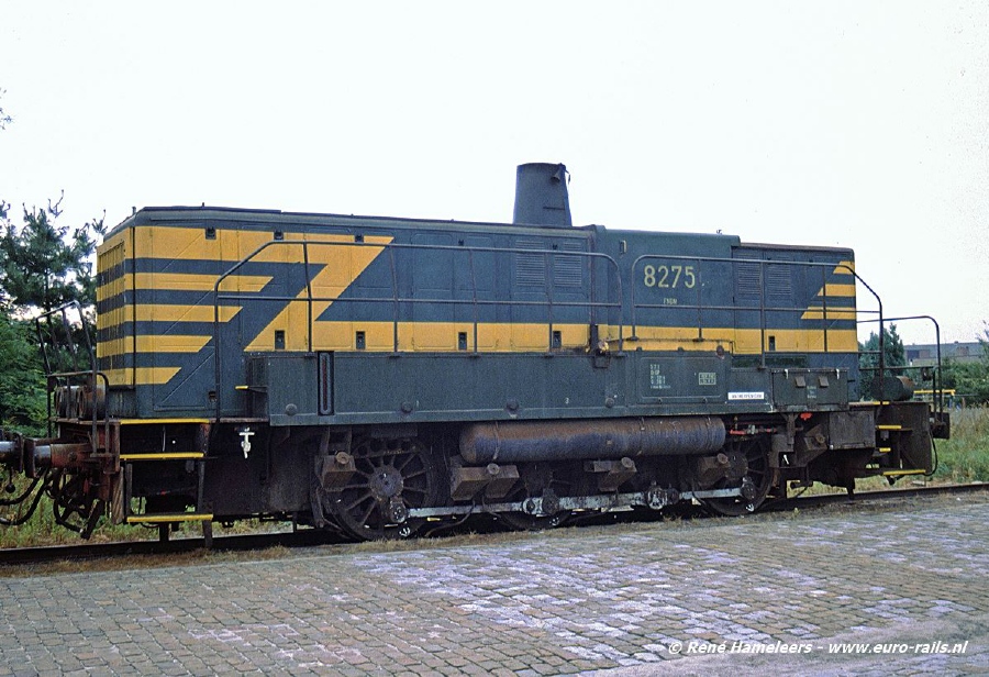 Double traction série 80 SNCB 8275Neerpelt15091991
