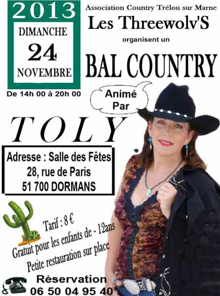 2013-11-24- (51) Dormans - Bal Country 24-11-2013-affiche-bal