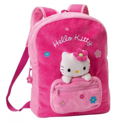 Idée de BOB féminin Sac-a-dos-rose-peluche-hello-kitty