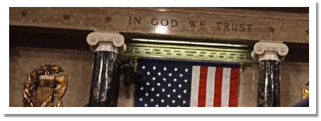 IN GOD WE TRUST. How diabolical is that??? Igwt-podium