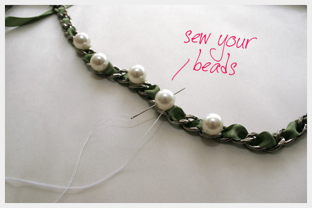  حملة هعمل أكسسورآتى بنفسي ومش هشترى من برآ [(step By step [(1  Ribbon-chain-bracelet-4