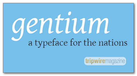 MORE! Common Fonts Gentium