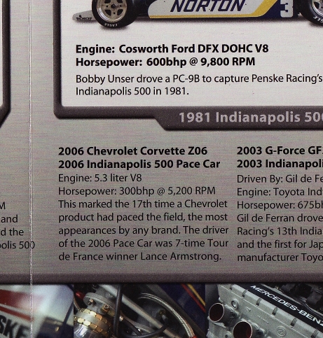 2006 Indy 500 Pace Car 337