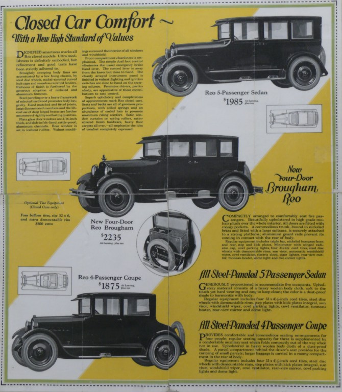 Les débuts de Ransom E Olds: Oldsmobile puis REO Reopub1930a