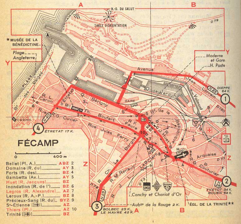 Carte de Fcamp Fecamp