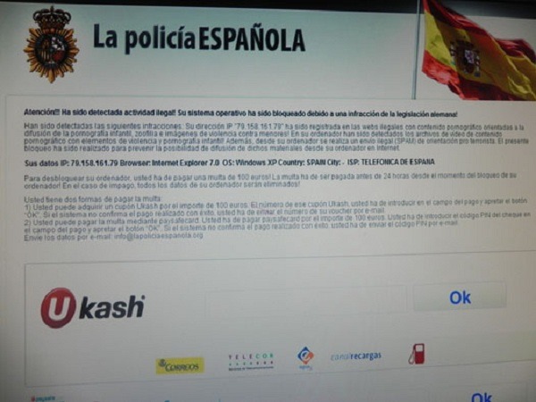 cuidado nuevo virus que se hace pasar por la policia nacional  Virus-policia