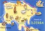 Carte de Djerba Tunisie