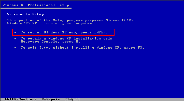 Windows XP Format Atmak (Resimli Anlatm) Wxpins02