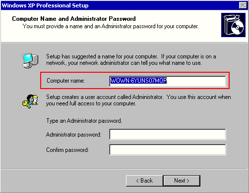 Windows XP-ni qurmaq Wxpins15