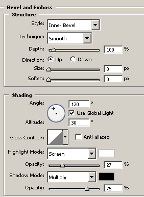 Photoshopta Anfili Kolon Yapımı Bevel