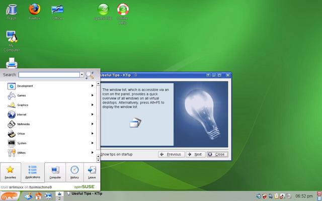 لينكس ( OPENSUSE 10.3 & ubuntu 7.10 & Fedora 8 ) Secondlogin