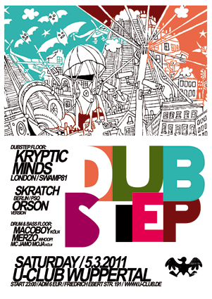 05.03.11: Dubstep vs. Drum&Bass Night @ U-Club, Wuppertal Dubstep_web