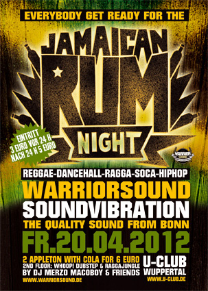 20.04.2012 - Jamaican Rum Night @ U-Club - Wuppertal Web